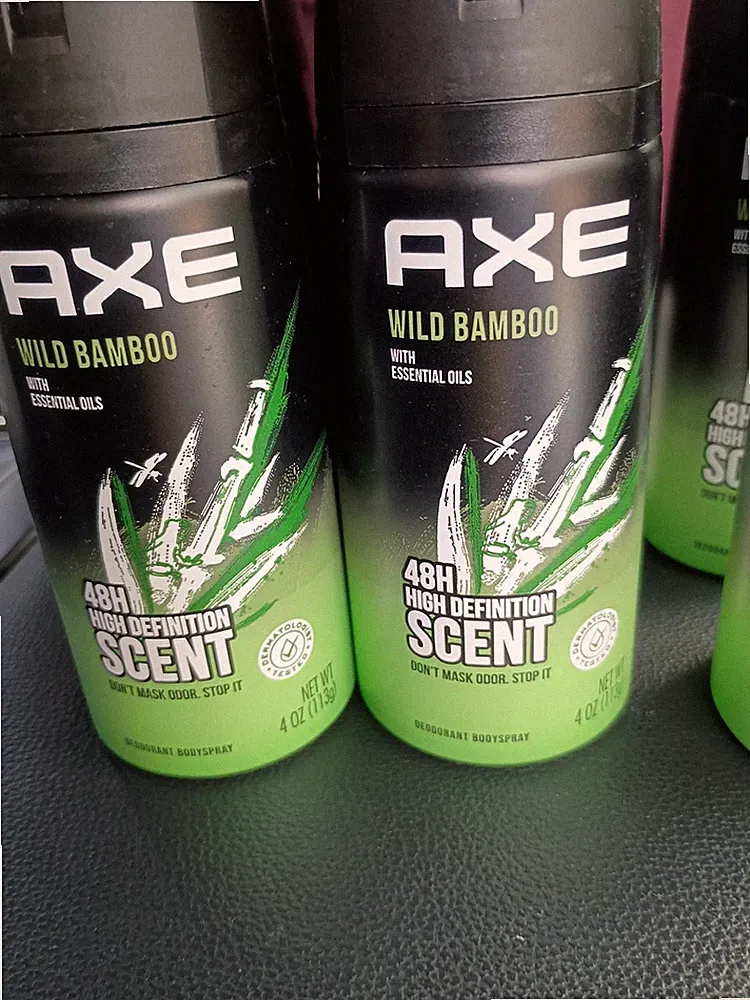 (6) AXE Wild Bamboo Body Spray 4 oz Deodorant New Discontinued Rare Find