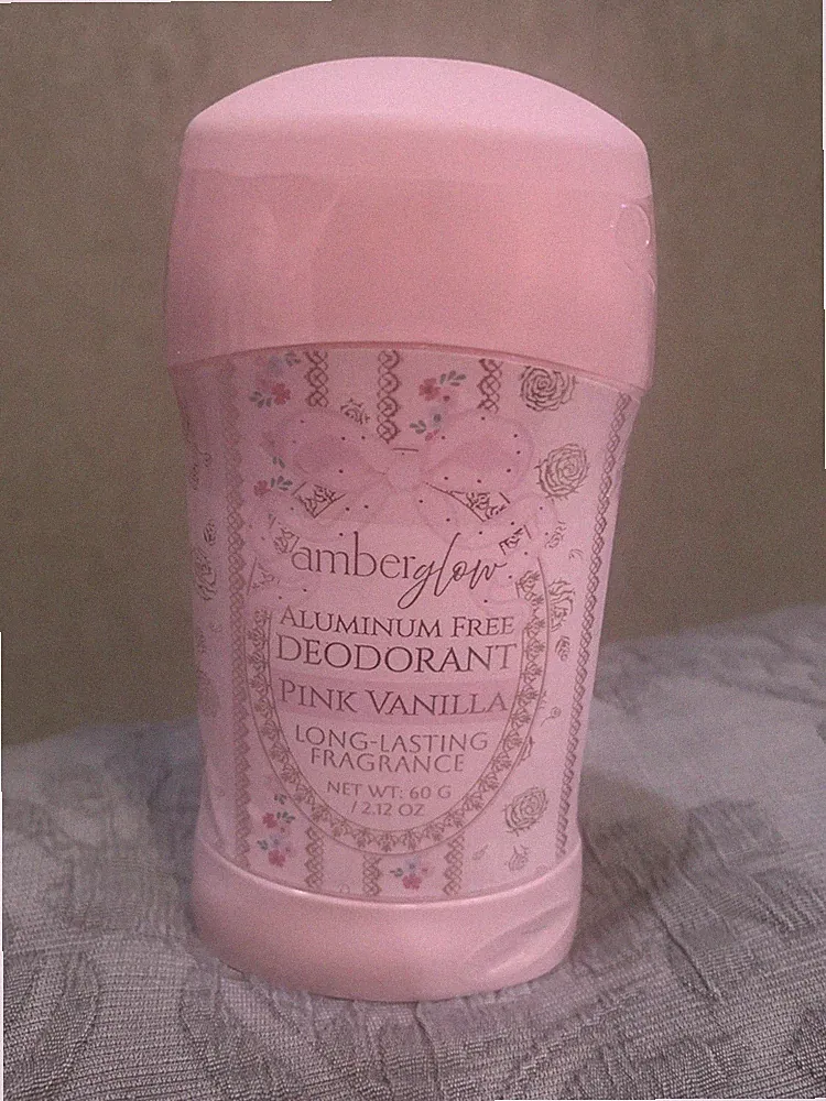 Amberglow Aluminum Free Women’s Deodorant—Pink Vanilla, Long-Lasting Fragrance