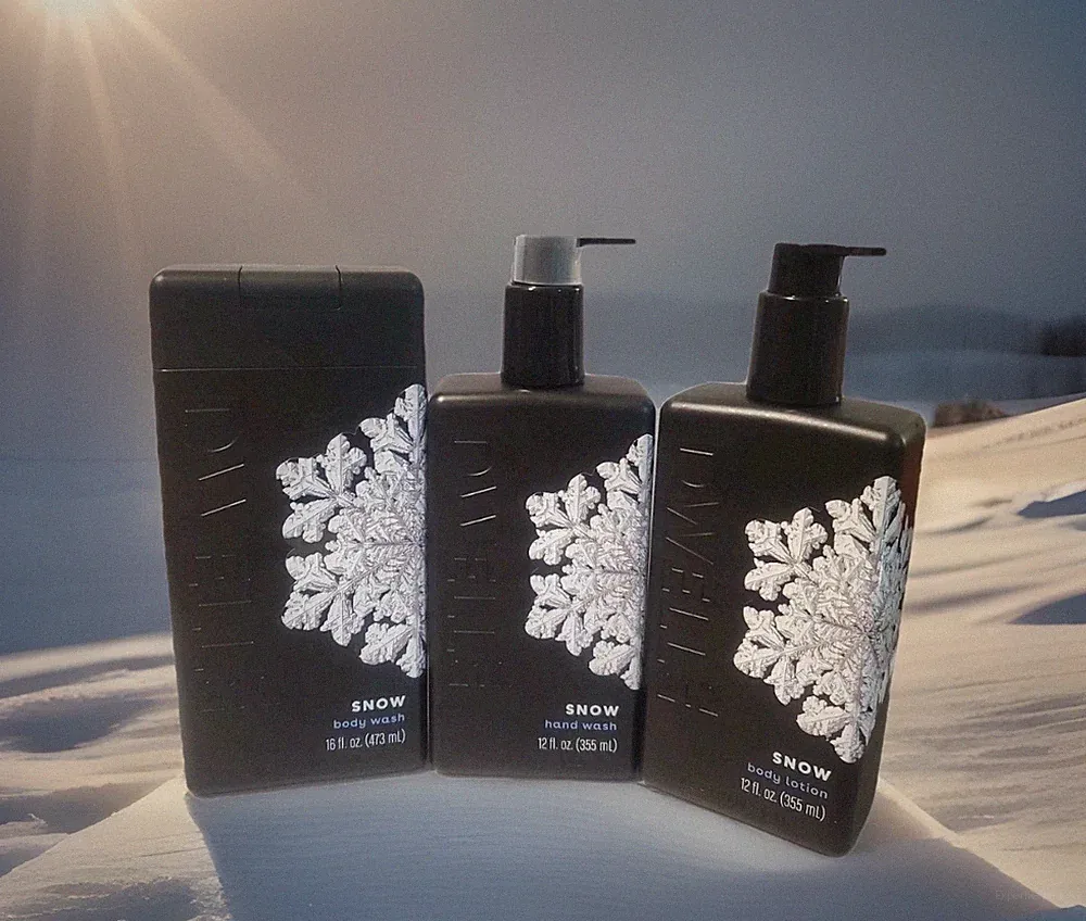 Dwell212 Luxury Snow Scent 3PC Gift Set Body & Hand Wash Body Lotion Slatkin Co