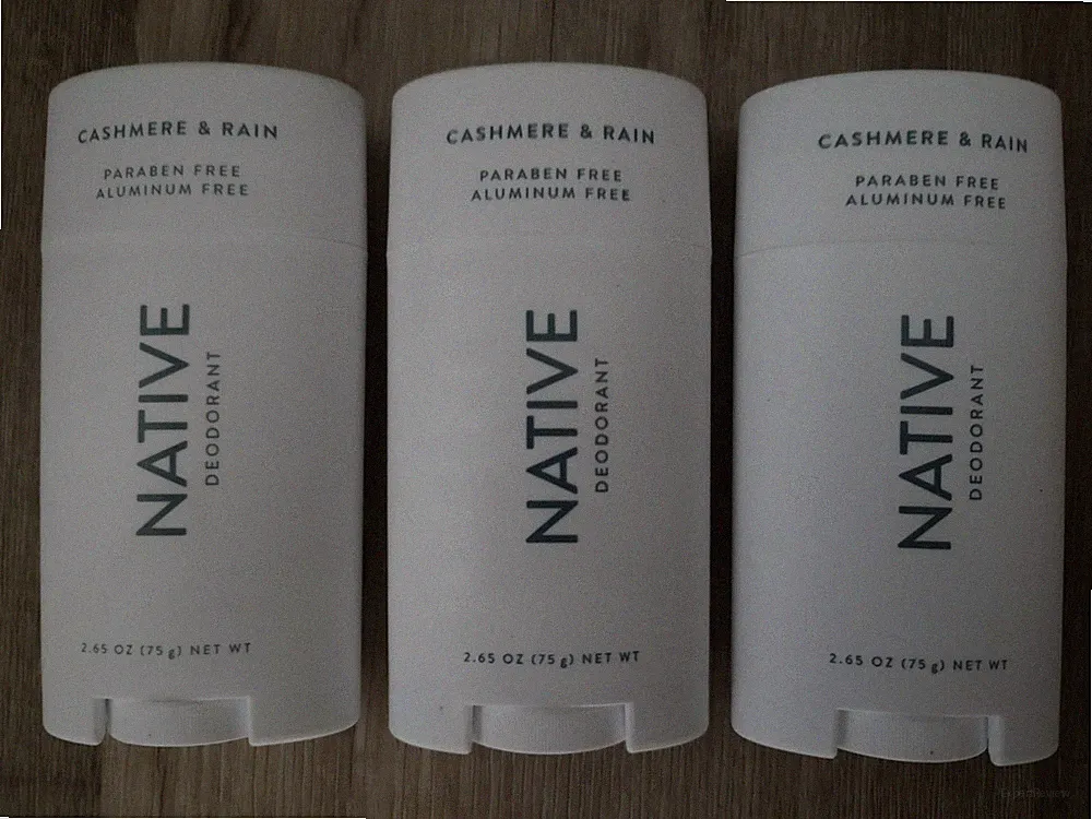Native Deodorant Cashmere & Rain Scent 2.65 oz - 3 PACK NEW SHIPS FAST