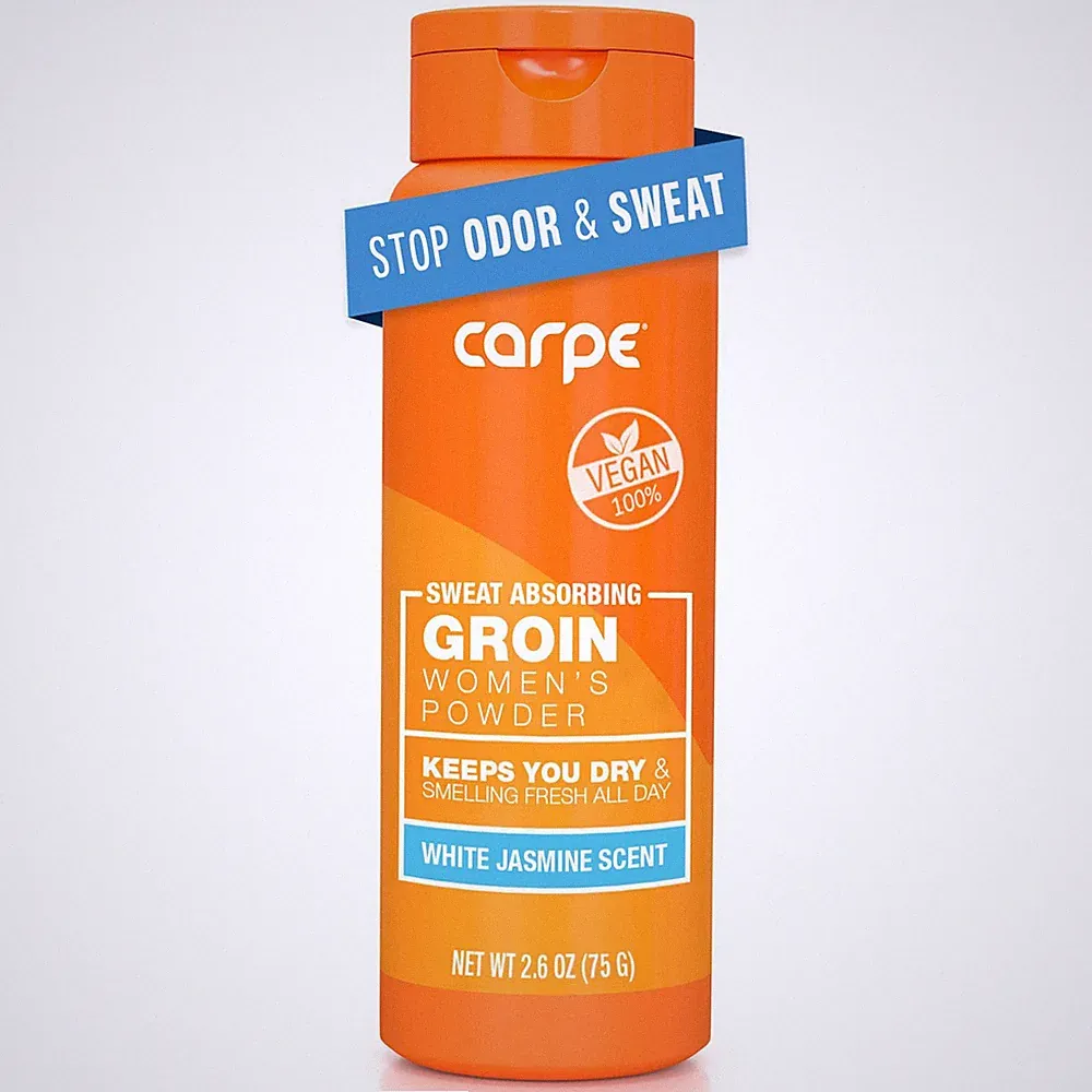 No-Sweat Groin Powder (For Women) - Designed for Maximum Sweat Absorption - M...