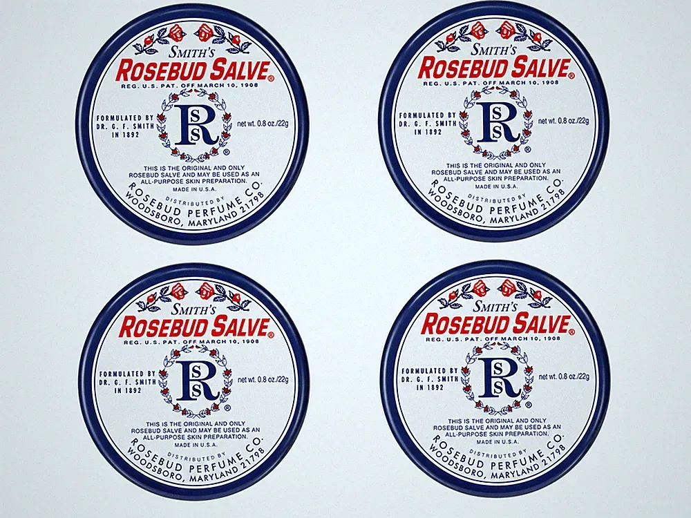 Rosebud Perfume Co. Lip Salve-Rosebud, Pack of 4