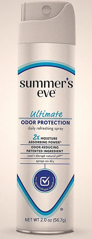 Summer's Eve Ultimate Odor Control Feminine Spray, Absorbs Moisture, 2 oz